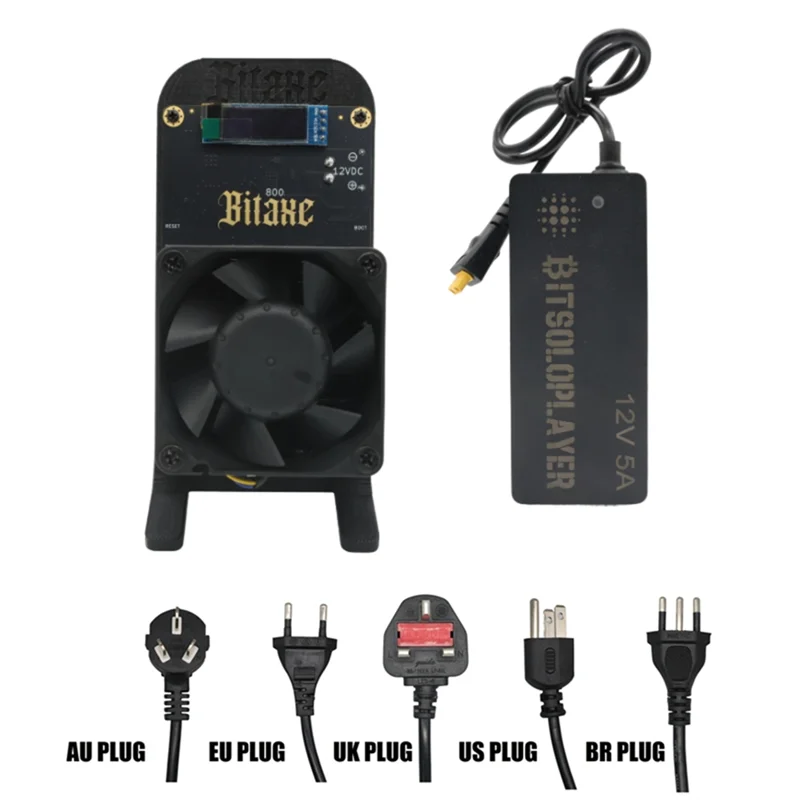 Ingenious-Bitaxe GT800 Bitaxe 800 BTC Solo Miner 2.55TH/S Hashrate Hashter 2X BM1370 ASIC Chips مفتوح المصدر جهاز تعدين صامت