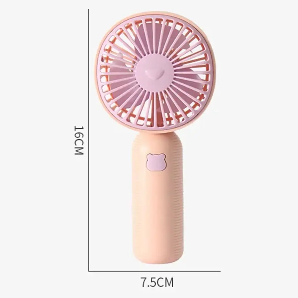 Handheld Mini Charging Fan Mini USB Cartoon Portable Mini Pocket Charging Outdoor Fan Small Student Charging Small Fan