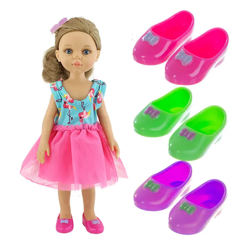 5.5cm Plastic Shoes for 32cm Paola Reina Doll，14inch Dolls Shoes And Accessories