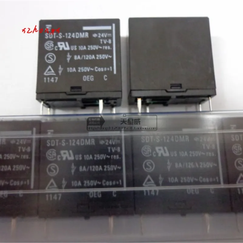 

2PCS Relay SDT-S-124DMR SDT-S-124LMR 24V 10A