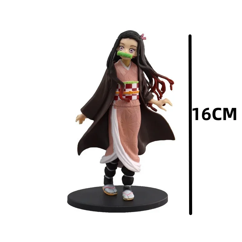 شخصيات أنيمي شيطان القاتل كيميتسو نو يابا شينوبو Nezuko دمى PVC نموذج جمع الحلي اليابان “” مشتقات اللعب