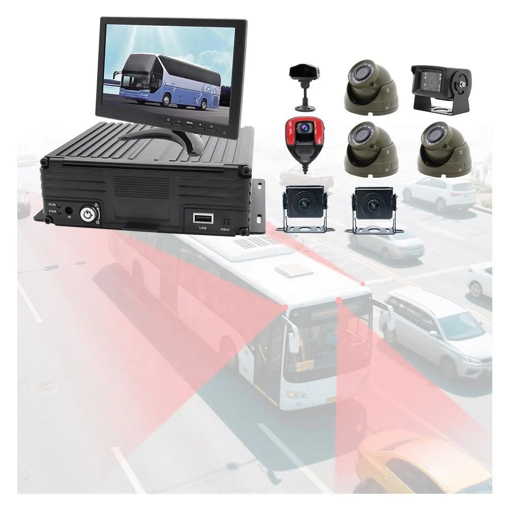 

Bus 1080P 8 Channel 4G Gps Wifi 4K Mdvr Security Camera System Ahd Vehicle Reverse Display Screen Dash Cam For Trucks