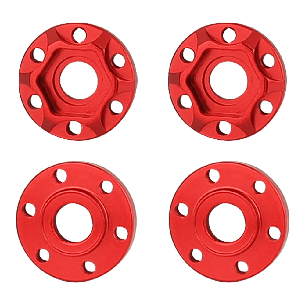 4Pcs Aluminum 12mm Hex Wheel Hub Drive Extended Adapter For 1/10 RC Crawler Car 1.9 inch Wheels Rims 8-24mm Height Upgrade