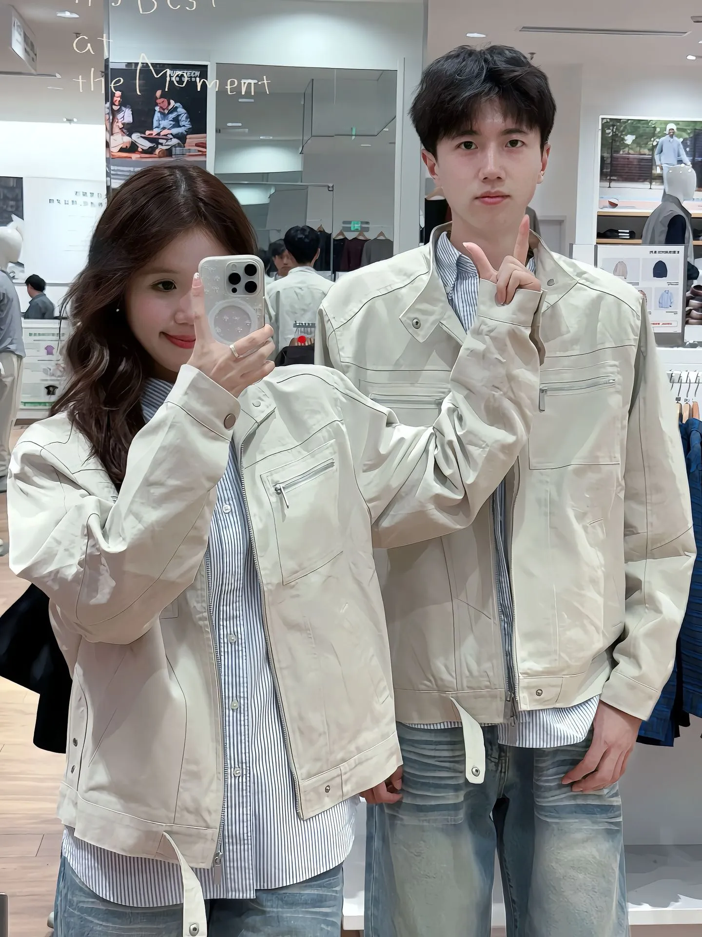Washed American Retro Harington Jacket for Men And Women Spring Cleanfit Couple High Sensation Deconstructed Workwear Coat
