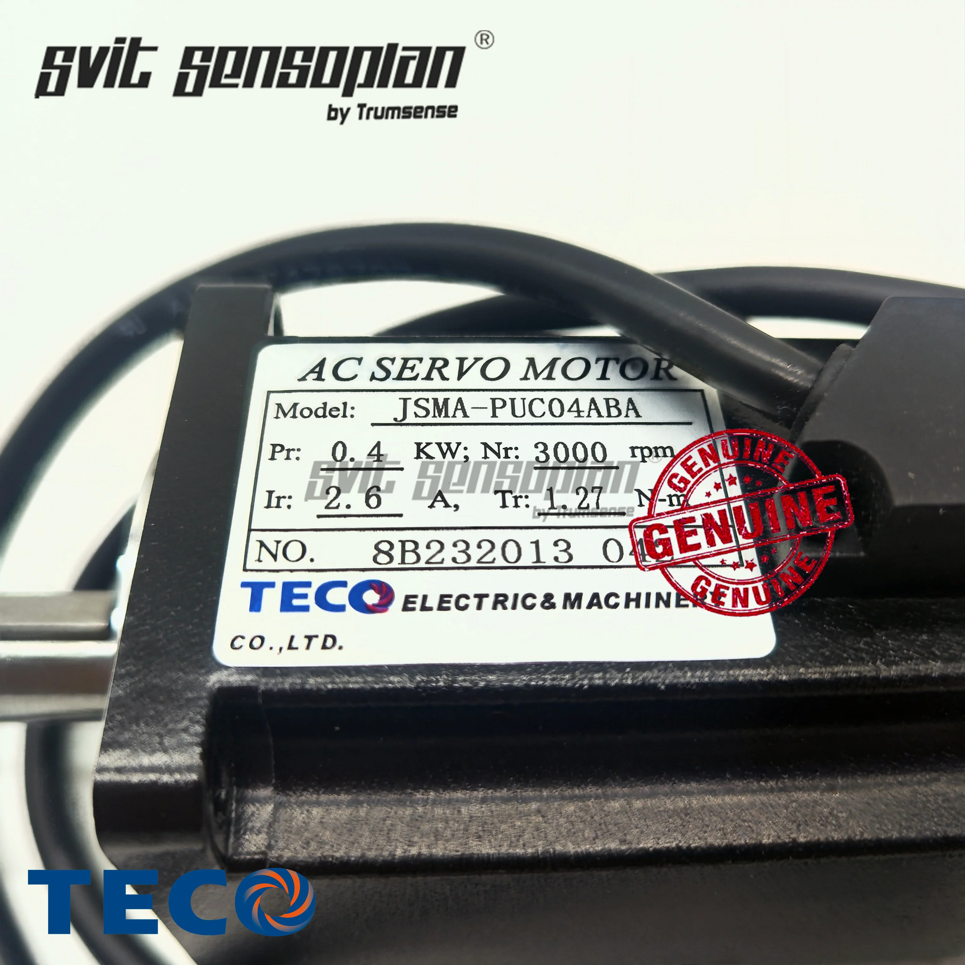 TECO 400w AC220V servomotore JSMA-PUC04ABA 3000 rpm con Encoder 2500 ppr funziona con JSDEP-15A servomotore Drive 100% originale