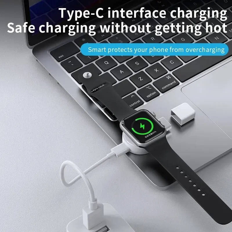 Fast Magnetic Watch Wireless Charger For Apple Watch 9 8 7 6 5 4 3 SE Ultra IWatch Dock Adapter Portable PD USB Charging Station