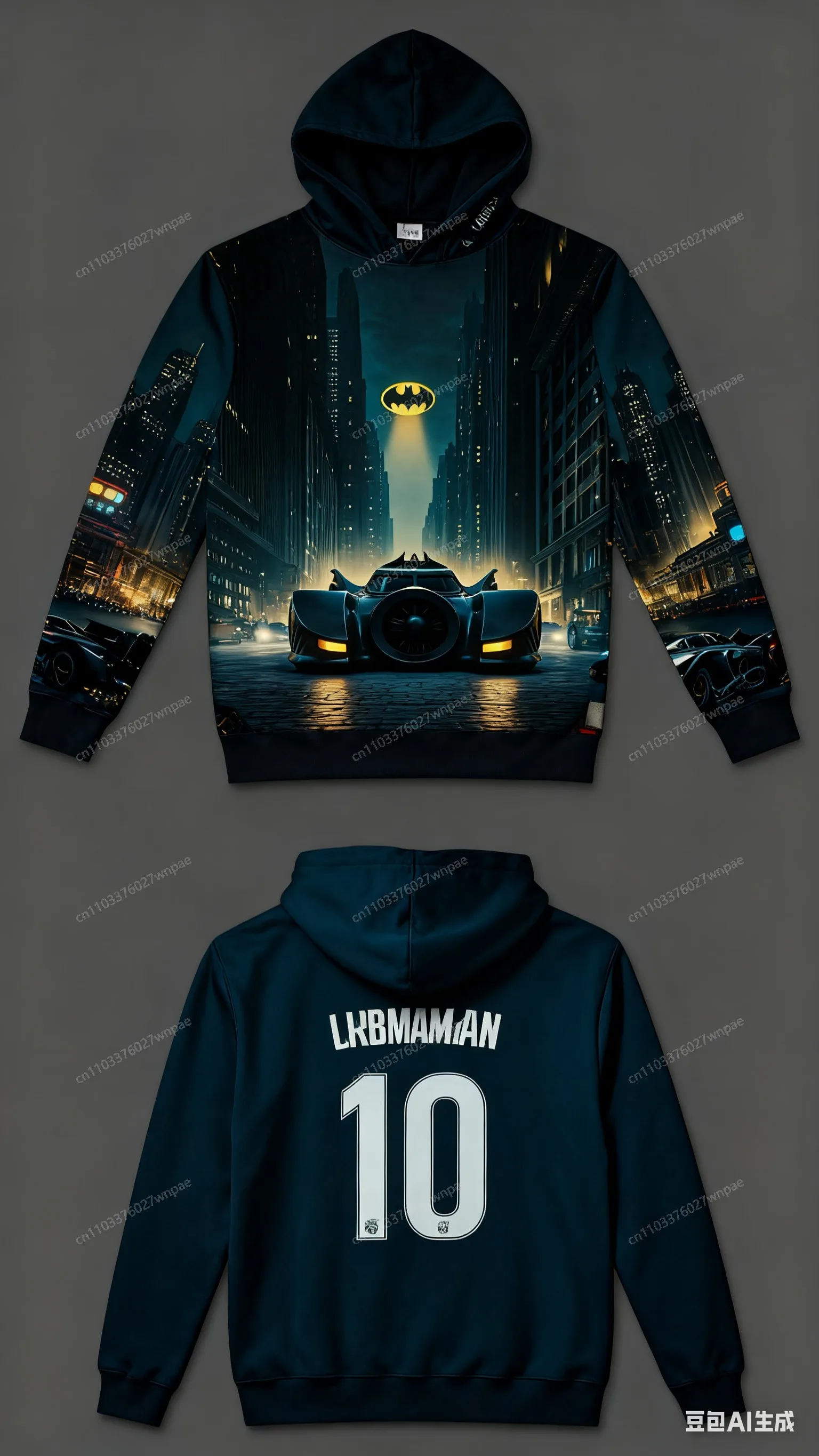 سترة جيرسي بغطاء للرأس بطباعة ثلاثية الأبعاد من AI-Creative Marvel: أنيقة ومريحة رياضية كاجوال كلاسيكية، ضرب عالمي على البطل، جاهز للجنسين للبالغين والأطفال #4