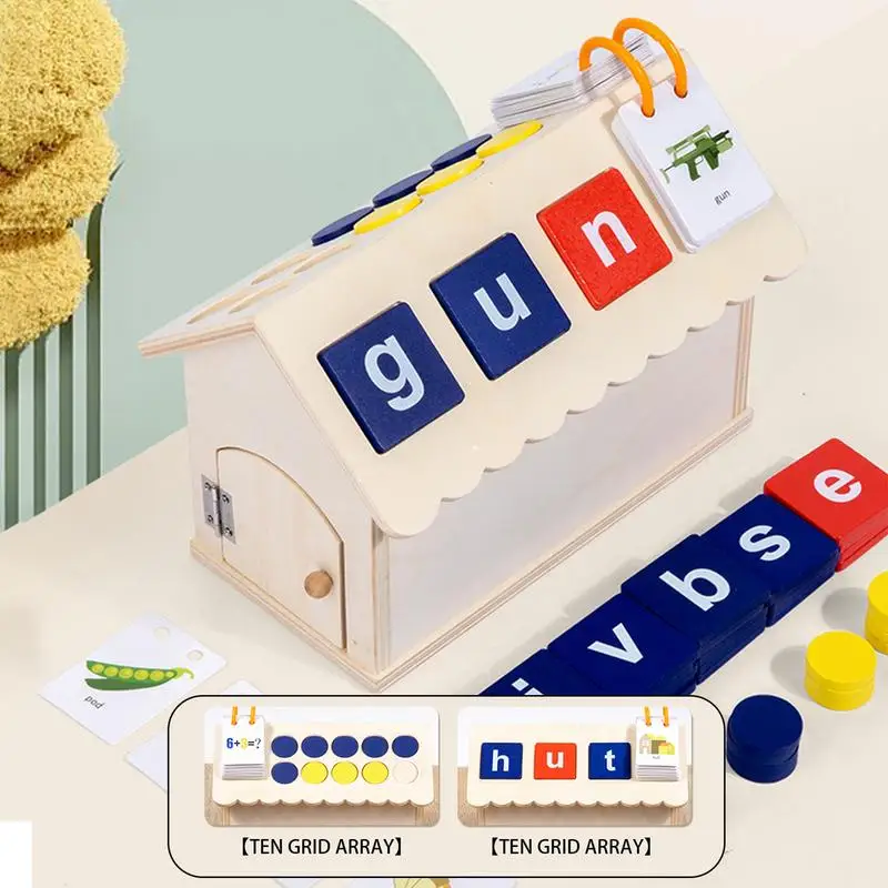 

Spelling Game Toys Wooden Alphabet Blocks Alphabet Blocks With Sight Words Flashcards Educational Gift And Alphabet Puzzle For