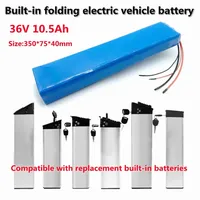 36V 8Ah 10Ah 15Ah 20Ah 10S4P 18650 Lithium-ion Battery Pack with Built-in BMS 250W-700W Bicycle Internal Battery Replacement