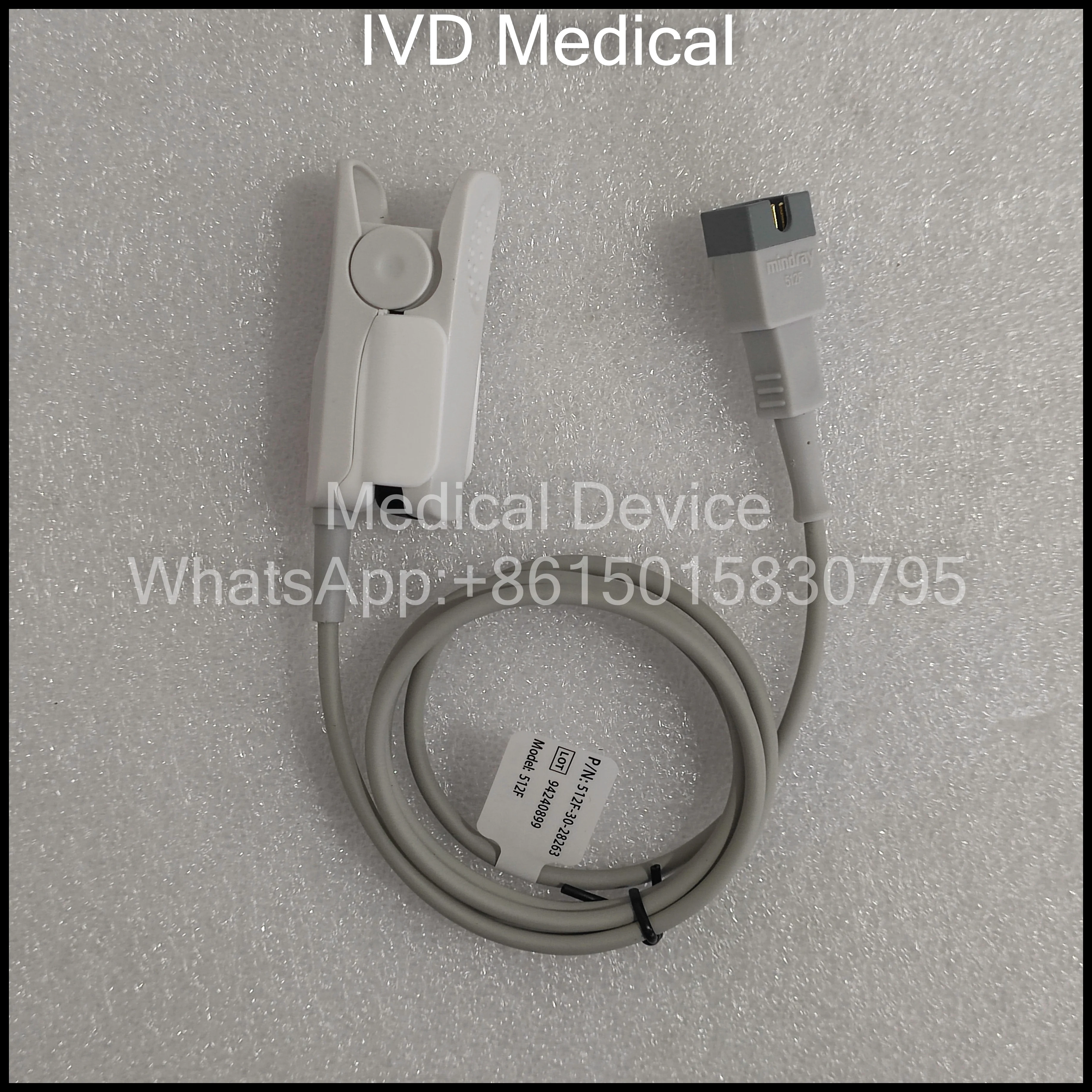 Mindray 512F SpO2 Sensor - Reusable SpO2 Sensor, Adt, Finger-Clip  512F-30-28263