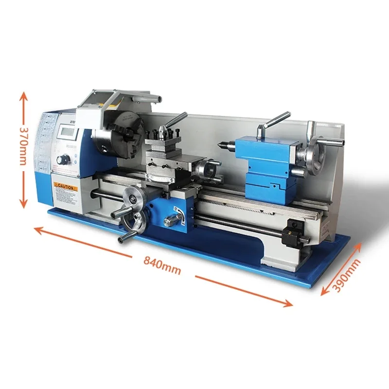 Metal Lathe WM210V 1100W 850W 1.1kw Brushless Motor All Steel Gear Lathe 38mm Spindle Bore Hole +125mm Chuck Mini Lathe Machine