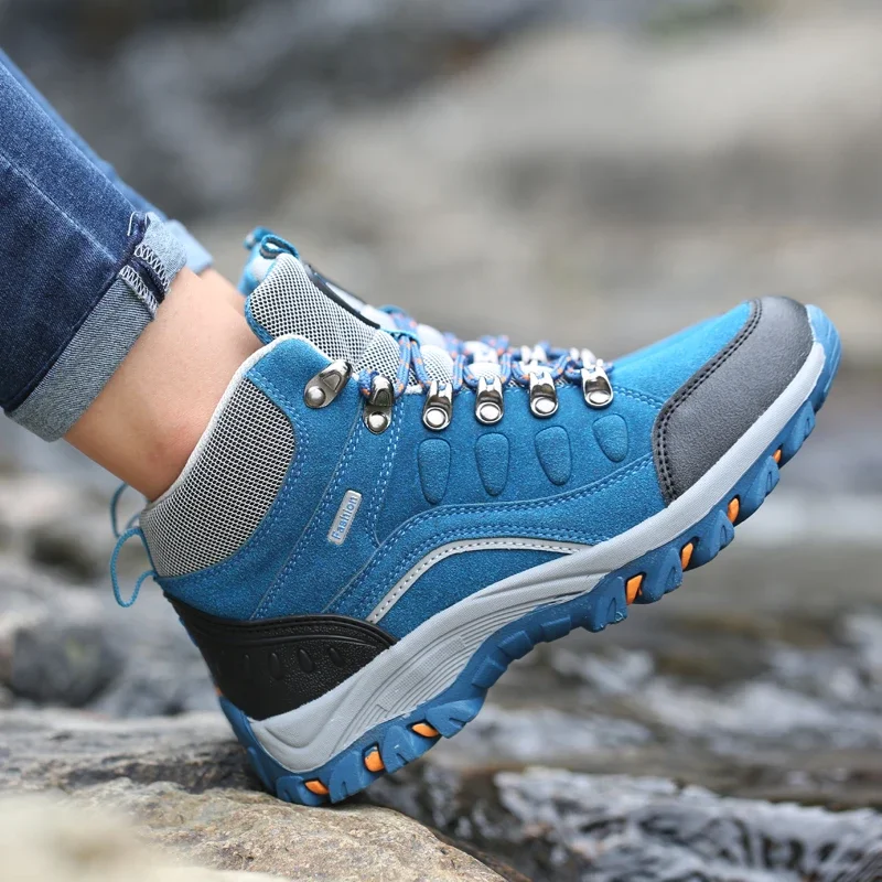 Ladies Sneakers Fall Winter Couple Casual Sports Running Shoes Flat Outdoor Hiking Boots Waterproof Walking Shoes Zapatos Mujer