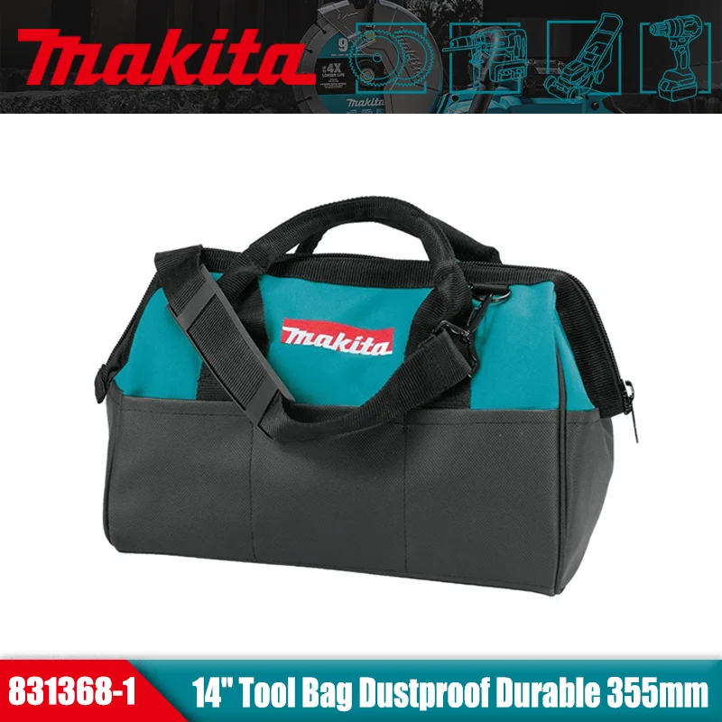 makita-831368-1-14-tool-bag-dustproof-durable-high-quality-fabric-shoulder-strap-high-capacity-toolbag-355mm