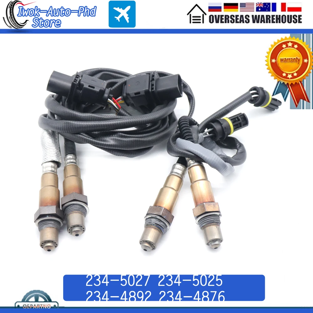 

234-5027 234-5025 234-4892 234-4876 Up+Downstream Air Fuel Ratio Lambda O2 Oxygen Sensor for BMW 535i 535xi 08-10 3.0L L6