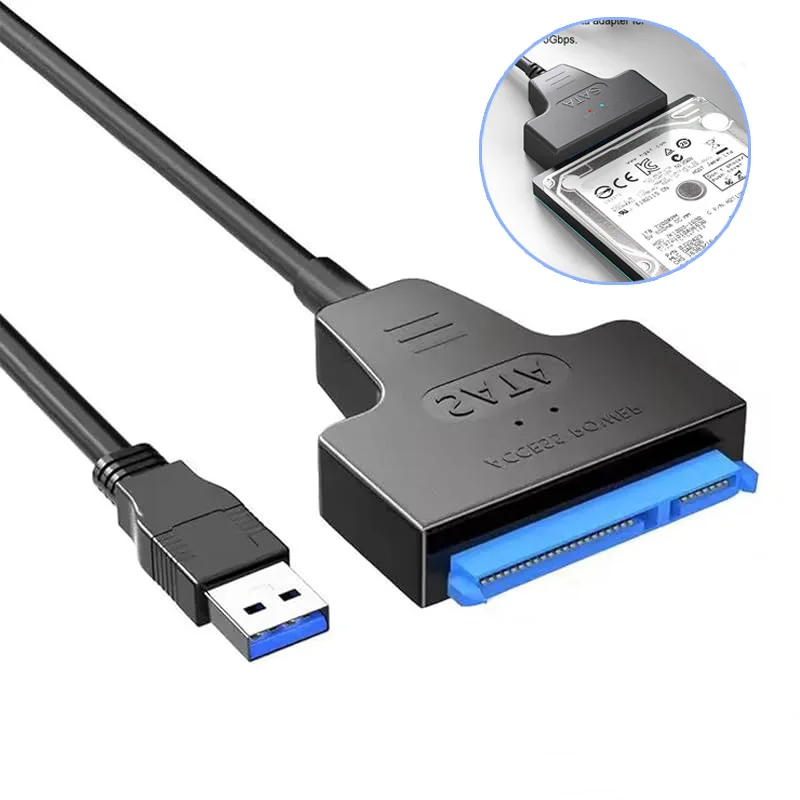 SATA zu USB 3.0/Type-C/USB2.0 USB3.0 Typ-C Kabel bis zu 6 Gbps für 2,5 Zoll externe HDD SSD Festplatte SATA 3 22-Pin Adapter