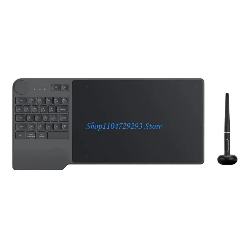 

Y2GD KD200 Wireless Drawing Tablet with Keyboard and Touchpad for Digital Drawing with Dial Controller Stable Connection
