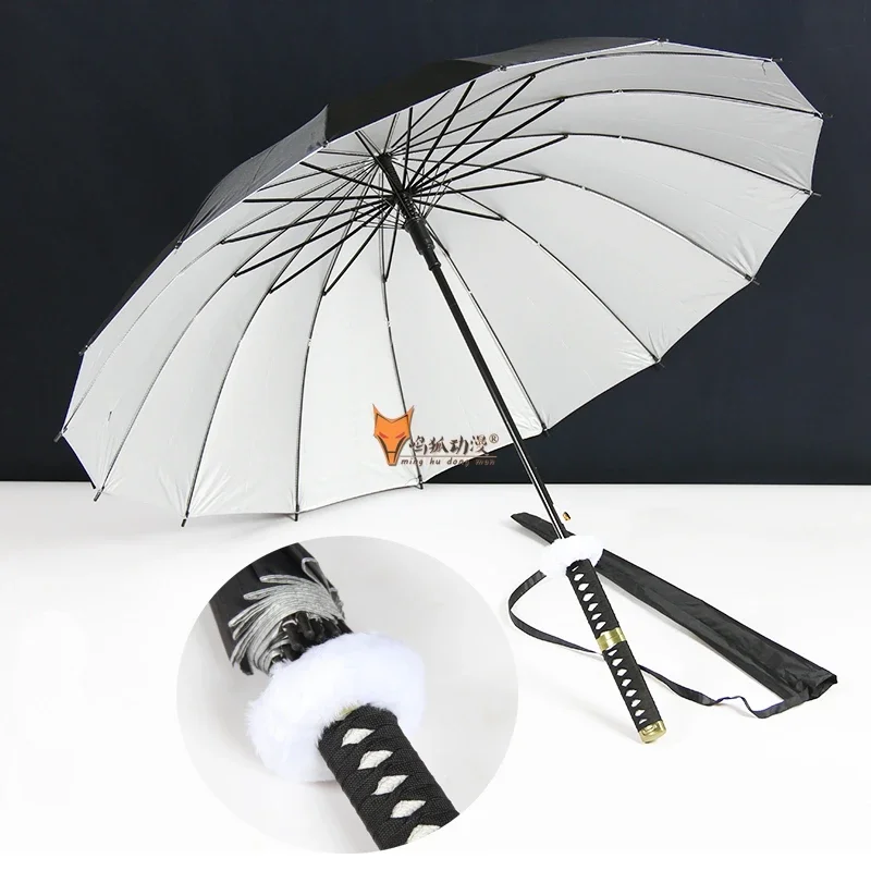 Luxury Men's Katana Umbrella Novelties Black Chinese Windproof Cover Umbrella Male Sunshades Reinforced Paraguas Hombre