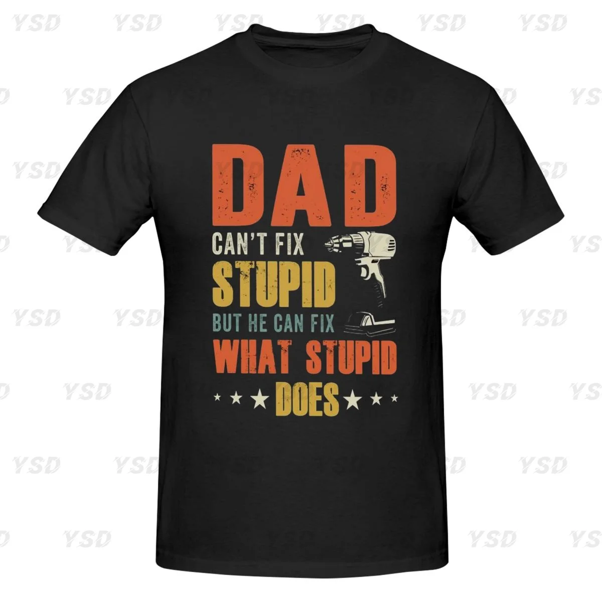 If Dad Can't Fix It We're Screwed Men's tight fitting sports T-shirt,Gym Sportswear,Oversized T shirt