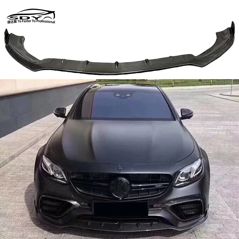 

W213 E63 Pre Lci BB Style High QualityCarbon Fiber Front Lip Front Bumper Lip Splitter for Mercedes-Benz W213 E63 AMG S Pre Lci