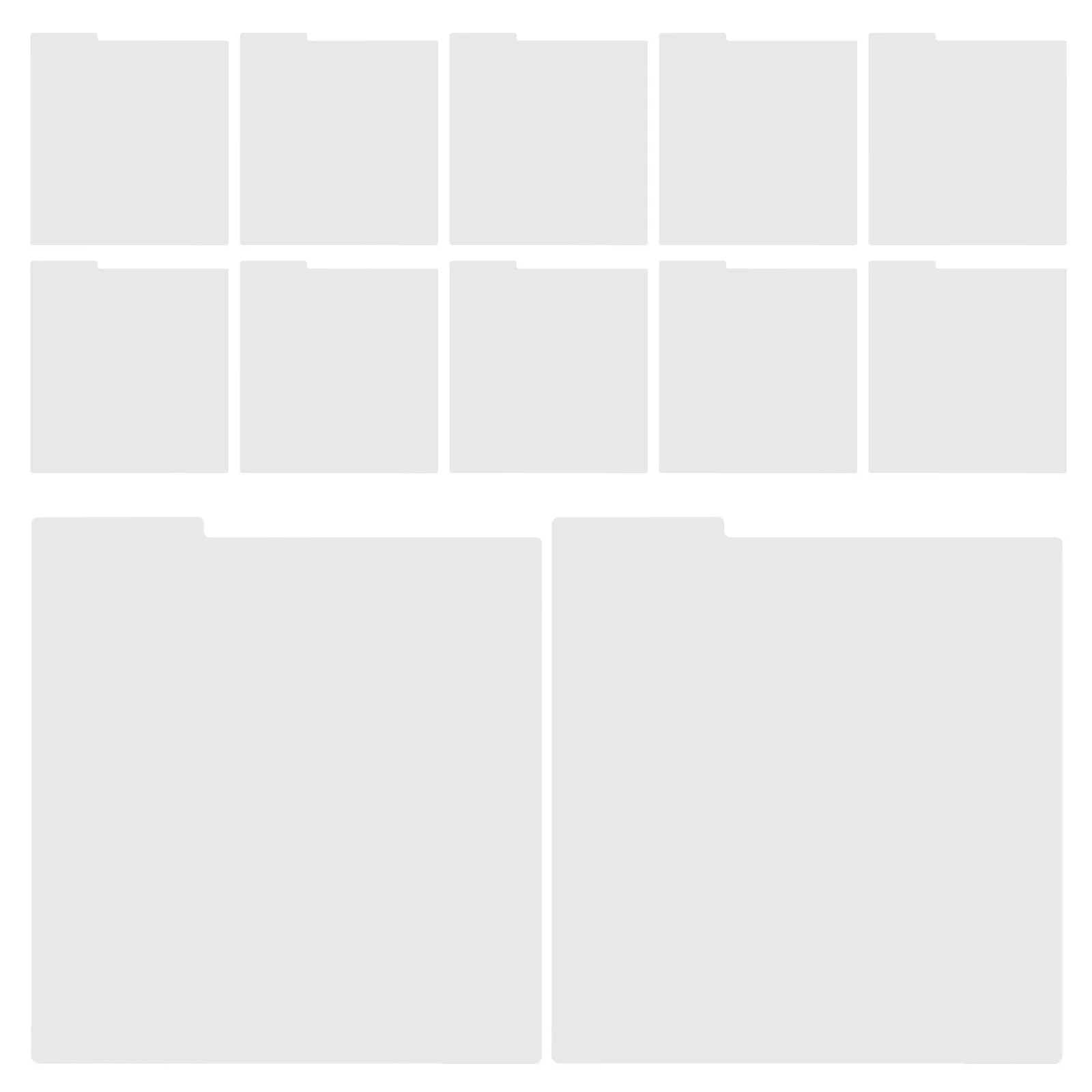 

12Pcs Vinyl Record Organizer Dividers White Plastic Album Separators Index Cards for Bookcase Storage and Quick Retrieval System