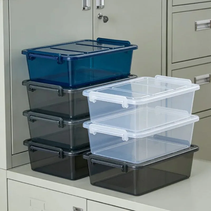 10pcs Multifunctional Stackable Storage Box Transparent Visible Design Organizer Container Dustproof Kitchen Home Storage Cases