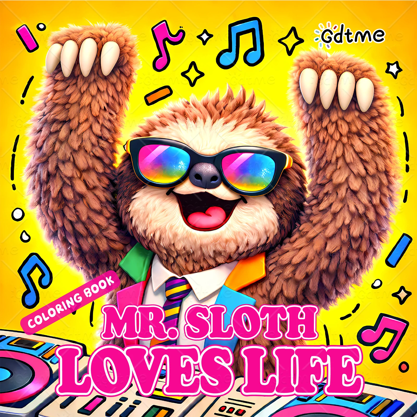 

MR SLOTH LOVES LIFE Coloring Book for Adults Featuring Cute Cozy Daily Activities for Relaxation (Cozy Spaces Coloring)