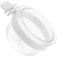 Removable Clear Bowl Plastic Food Cup for Easy Hanging Parrot Water Feeder Bird Cages Feeding Pvc Convenient Bowls