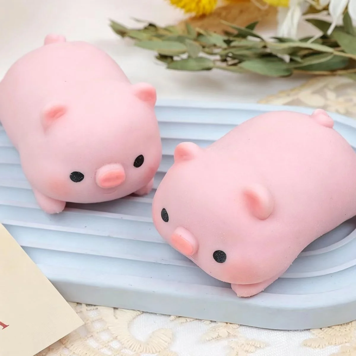 Creative Lala Pig toy Dumpling Tofu Ball Squishy Fidget  Moldable Squeeze   Stress Vent Decompression Holiday  Gift