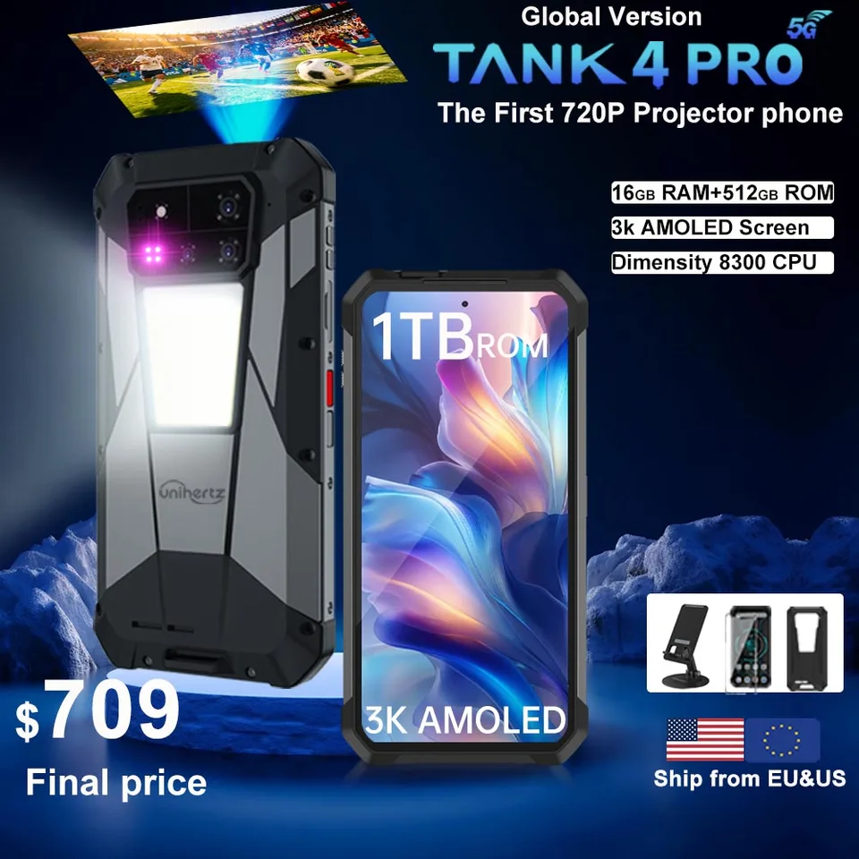 World premiere】Unihertz by 8849 Tank 4 pro Smartphone 5G with
