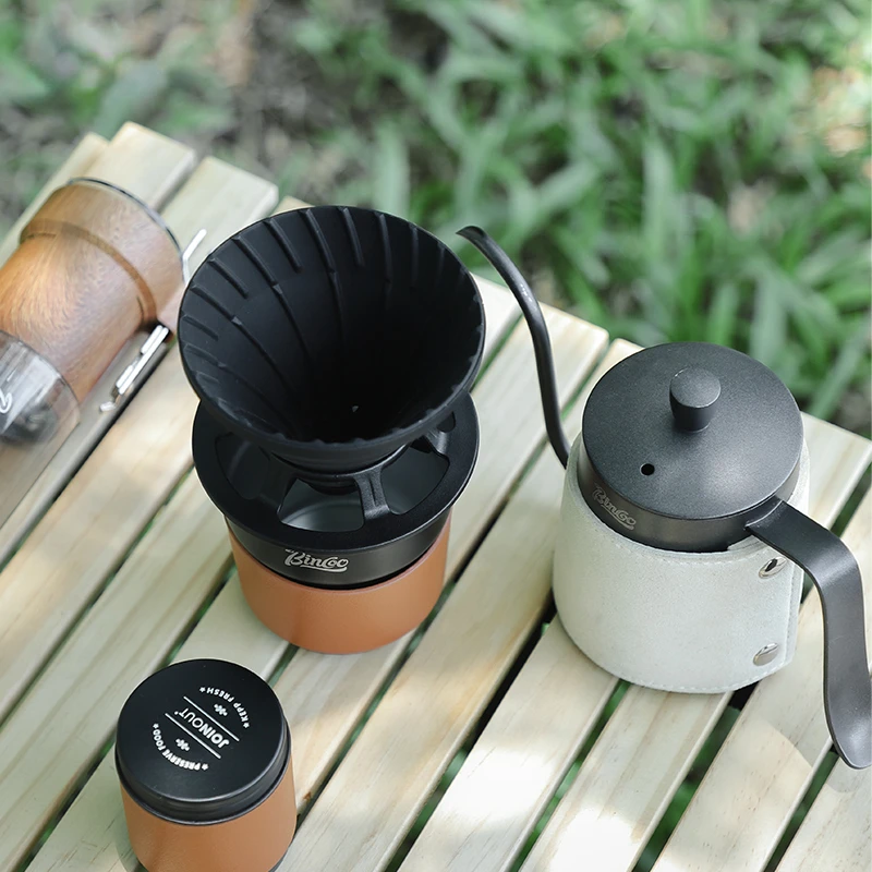 Coffee Equipment Portable Hand Brewed Coffee Set Coffee Manual Grinder Complete Set for Outdoor Camping Travel