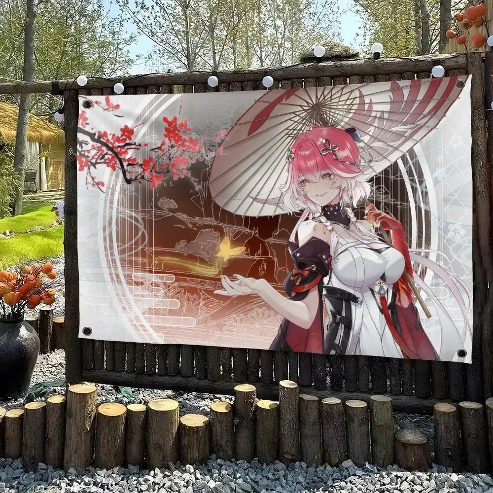 Changli Wuthering Game Flags Custom Camping Outdoor Garden Room Bedroom Decor Party Backdrops Wall Art Family Gifts