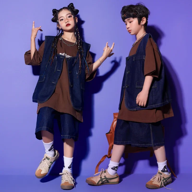 Jazz-Tanzkostüm für Mädchen, hübsches japanisches Street-Dance-Performance-Kostüm-Set, Walking Show, Bühnentrend