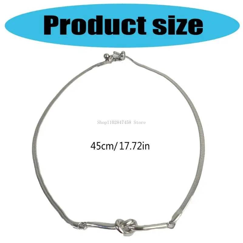 سلسلة ثعبان قابلة للتعديل عقدة زوجين قلادة الرجال نساء إكسسوارات هدية المجوهرات