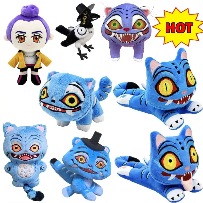 

Kpop Demon Hunters Plush Toy Anime Game Movie Animal Doll ‌‌‌Tiger Magpie Three Eyed Bird Doll Halloween Birthday Party Gifts