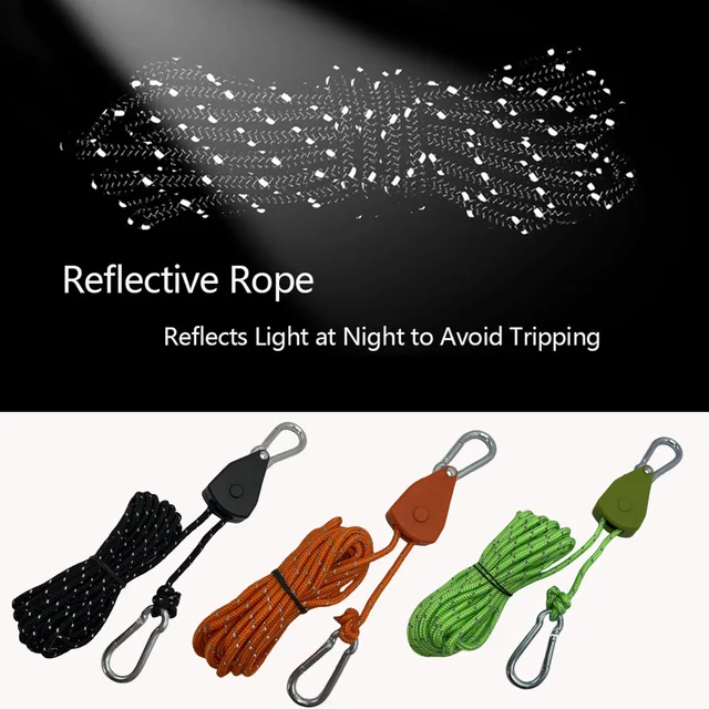 10Pcs 5m Reflective Camping Tent Rope Tie Down Fastener Fixed Buckle Pulley Tensioner Ratchet Hangers Awning Wind Rope Outdoor 2 10Pcs 5m Reflective Camping Tent Rope Tie Down Fastener Fixed Buckle Pulley Tensioner Ratchet Hangers Awning Wind Rope Outdoor 2