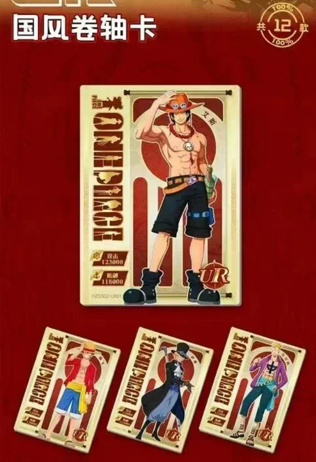 Nuova carta One Piece Rufy Imperatrice Nami Zoro Robin Bounty Card Anime Collezione periferica Carte Giocattoli Regali Piccolo dinosauro