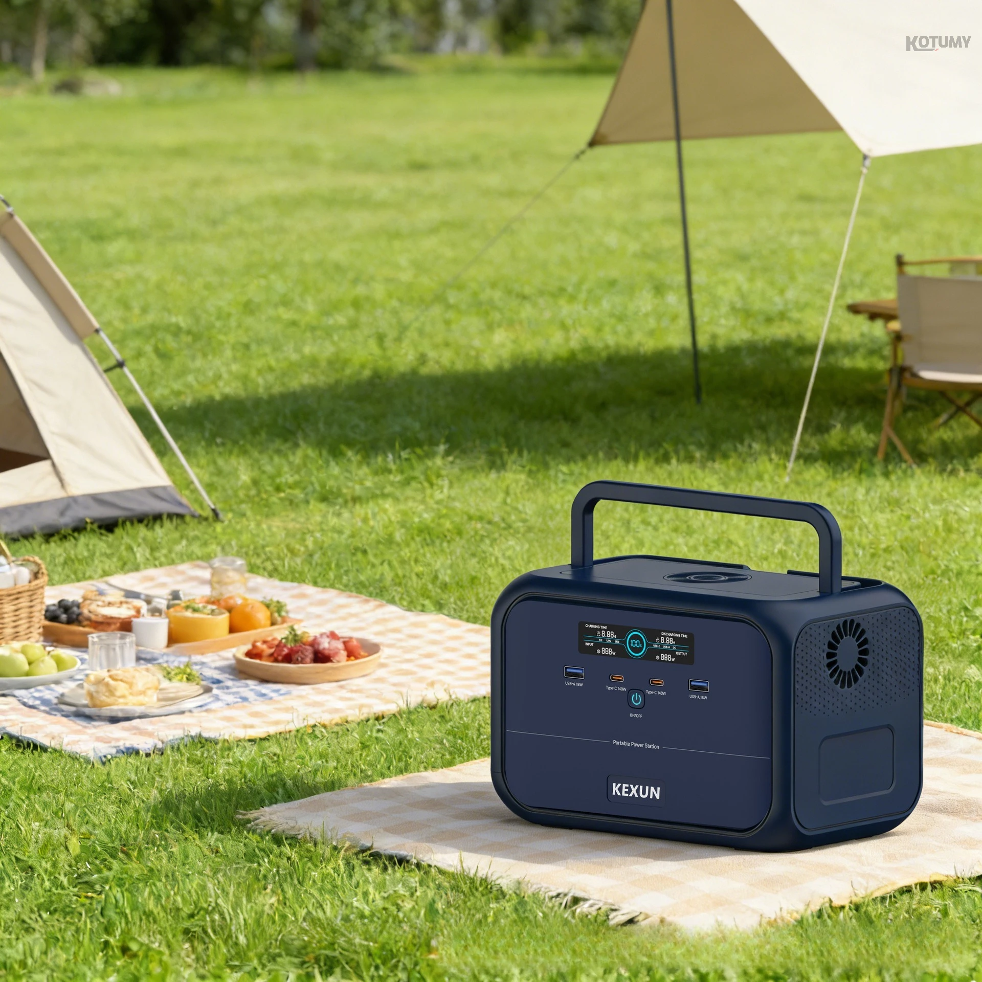 

300W Portable Power Station 220V Outdoor Solar Generator Emergency Mobile Power Supply