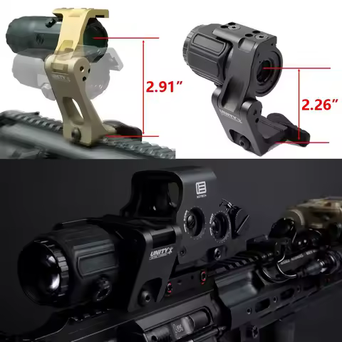 UNITY Fast MONI FTC 2.26" 2.91" Mount For EOTECH G33 G43 G45 3XMAG-1 3X-C 6XMAG Magnifier T01 T02 Red Dot Sight Scope Mount