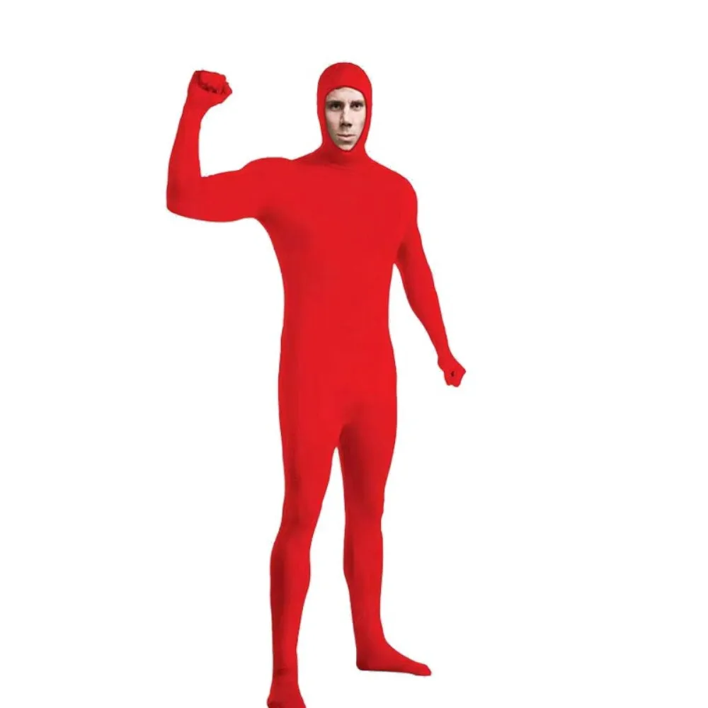 زي الهالوين - بدلة نينجا غير المرئية للرجال - زي أداء بدلة غير مرئية باللون الأسود للمسرح