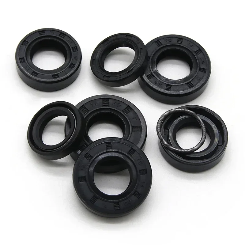 2/5/10pcs ID 14mm NBR Oil Seal TC-14*22/24/25/26/27/28/30/35*5/6/7/8/10mm Nitrile Rubber Shaft Double Lip Gasket Rubber Seal