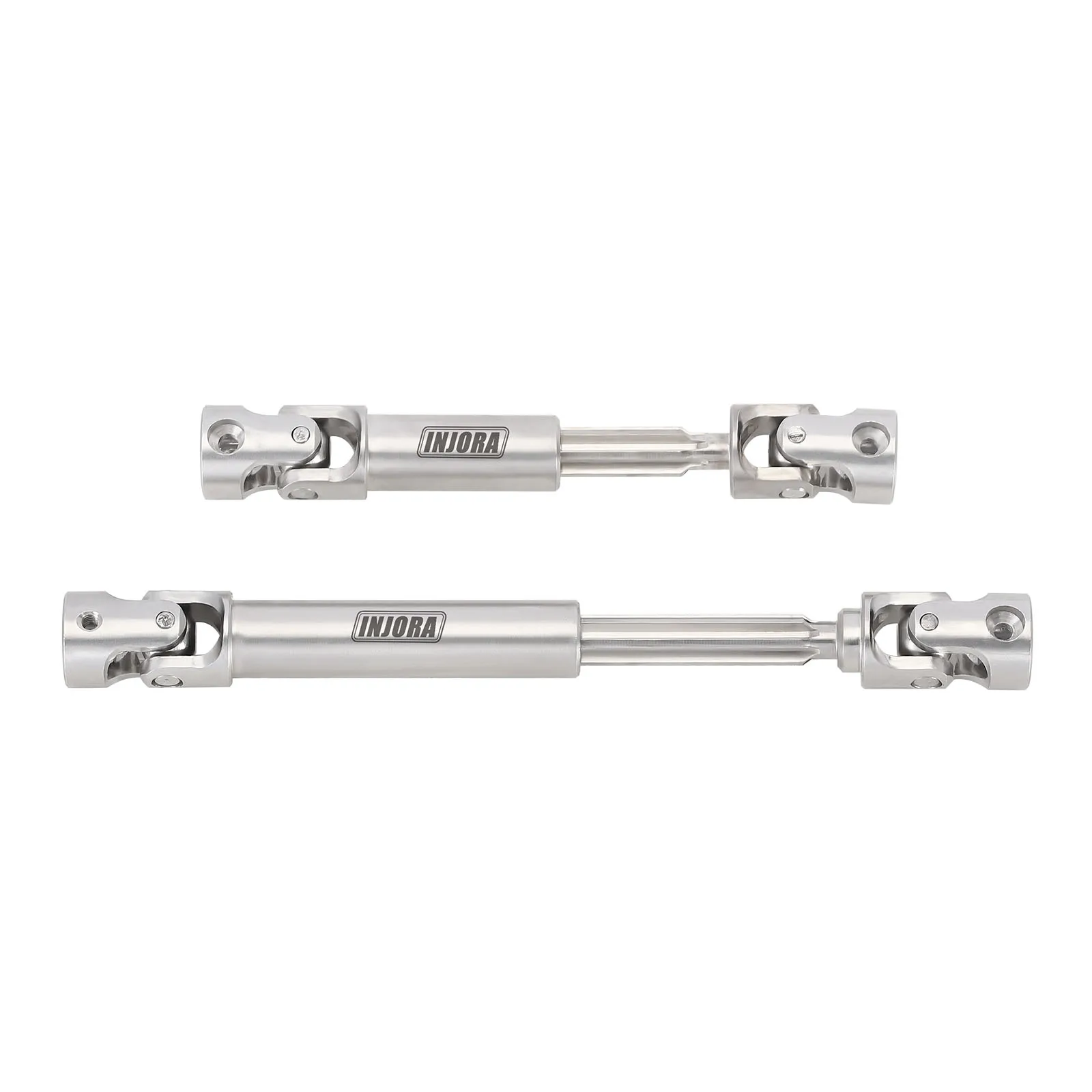 INJORA V2 Stainless Steel Center Drive Shafts for 1/18 RC Crawler TRX4M Upgrade (4M-18)