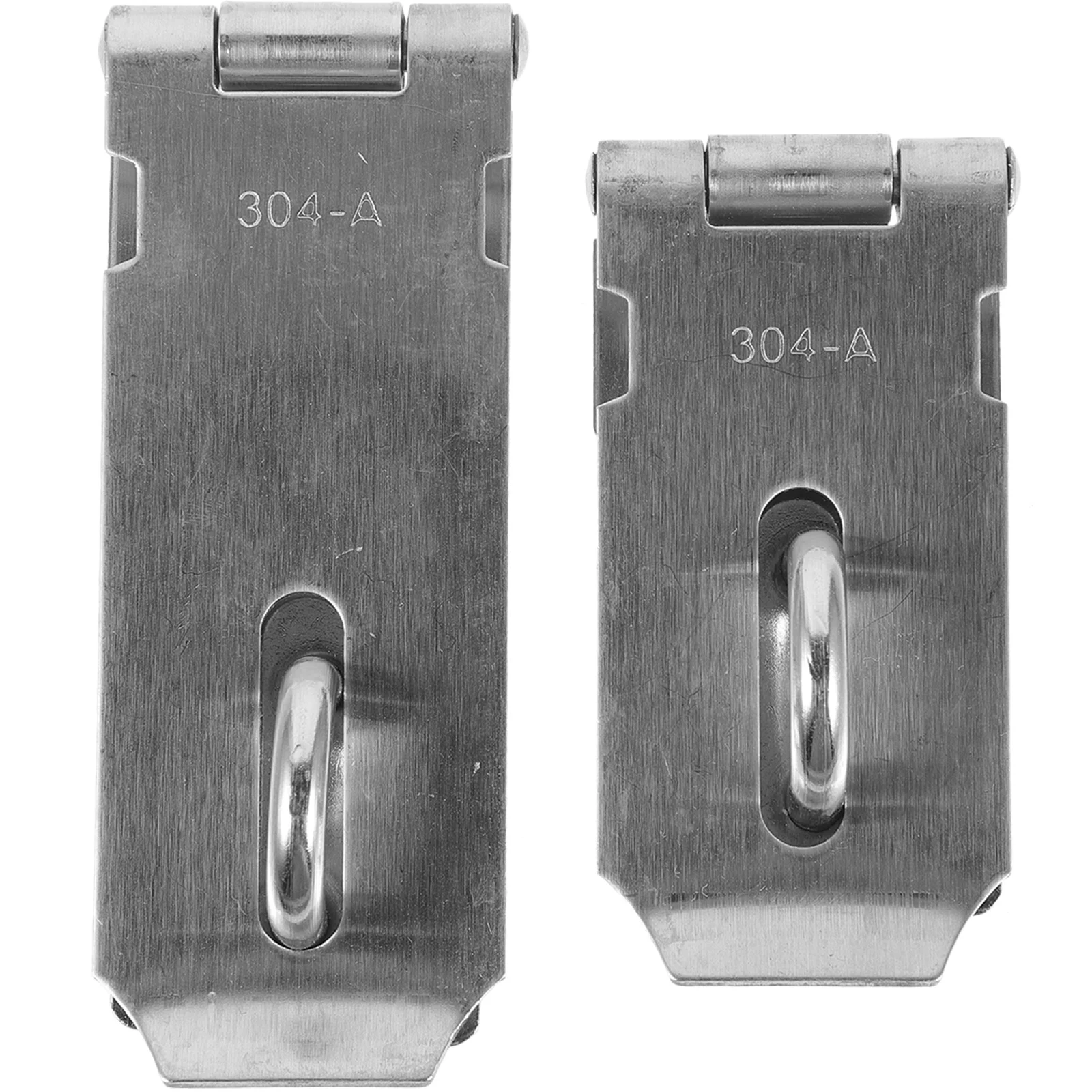 2 قطعة غلق بمشبك قفل بمزلاج الفولاذ المقاوم للصدأ الثقيلة مزلاج الباب لبوابات الحظيرة سقيفة قفل مشابك الأجهزة غلق بمشبك قفل باب الحظيرة #3