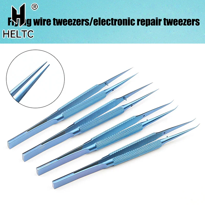 Precision Titanium Alloy Tweezers Professional Repair Fingerprint Fly Line Phone Motherboard Antimagnetic Electronics Forceps