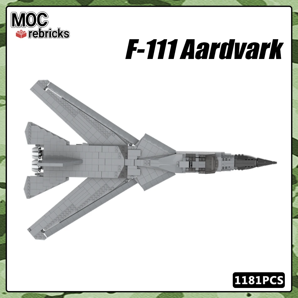 

MOC Military US Airforce F-111 Aardvark Flight operation equipment Building Block Model Bricks DIY Toys for Kid Christmas Gifts