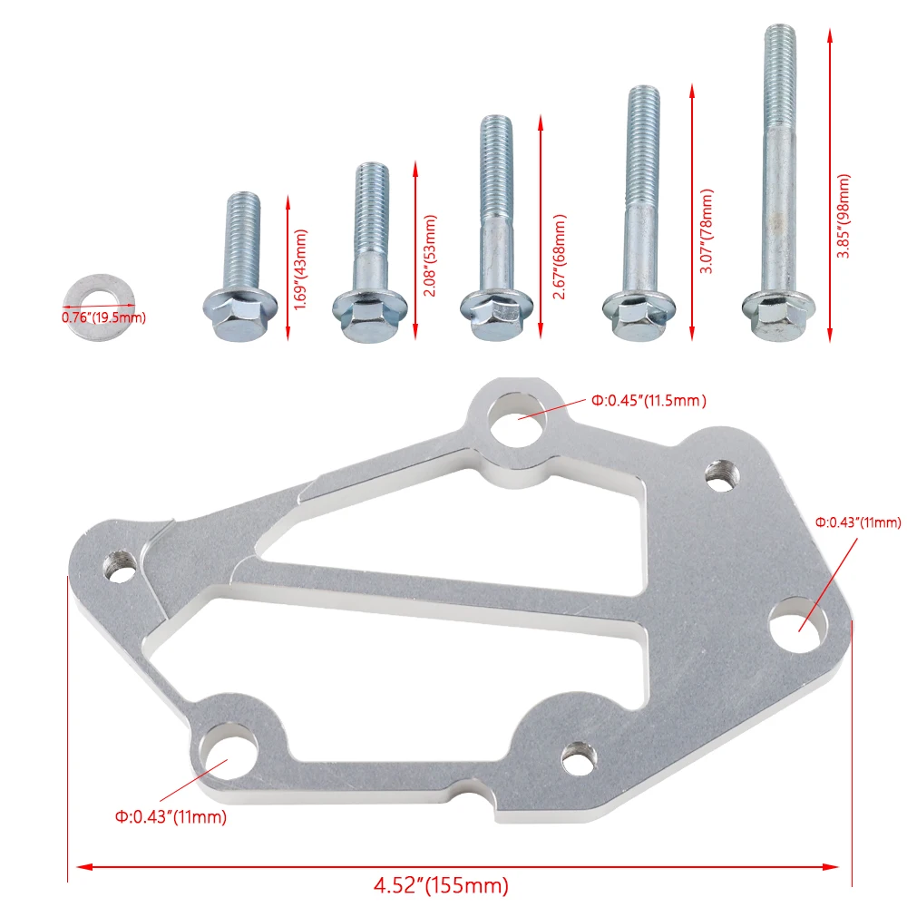 LS Accessory Drive Bracket Installation Kit Standard Short Alignment 21-1 OBL001-SL