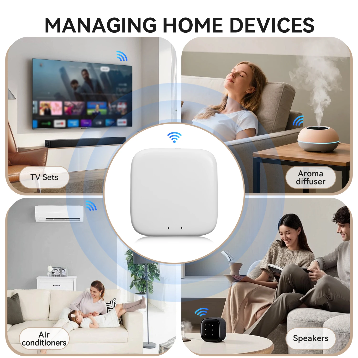 Tuya Smart Bluetooth/Zigbee Hub أجهزة الحياة الذكية بوابة متعددة الأوضاع Domotica وأتمتة المنزل مع Alexa Google Home