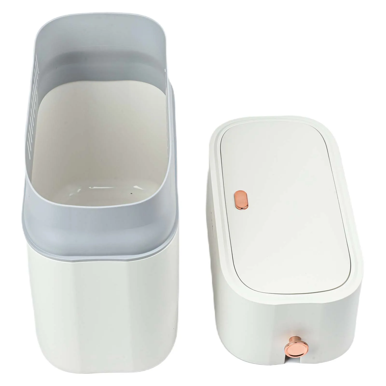 10L Hands Trash Can with Foot Pedal and Automatic Sealing Feature for Use in For Kitchen Bathroom and Living Room