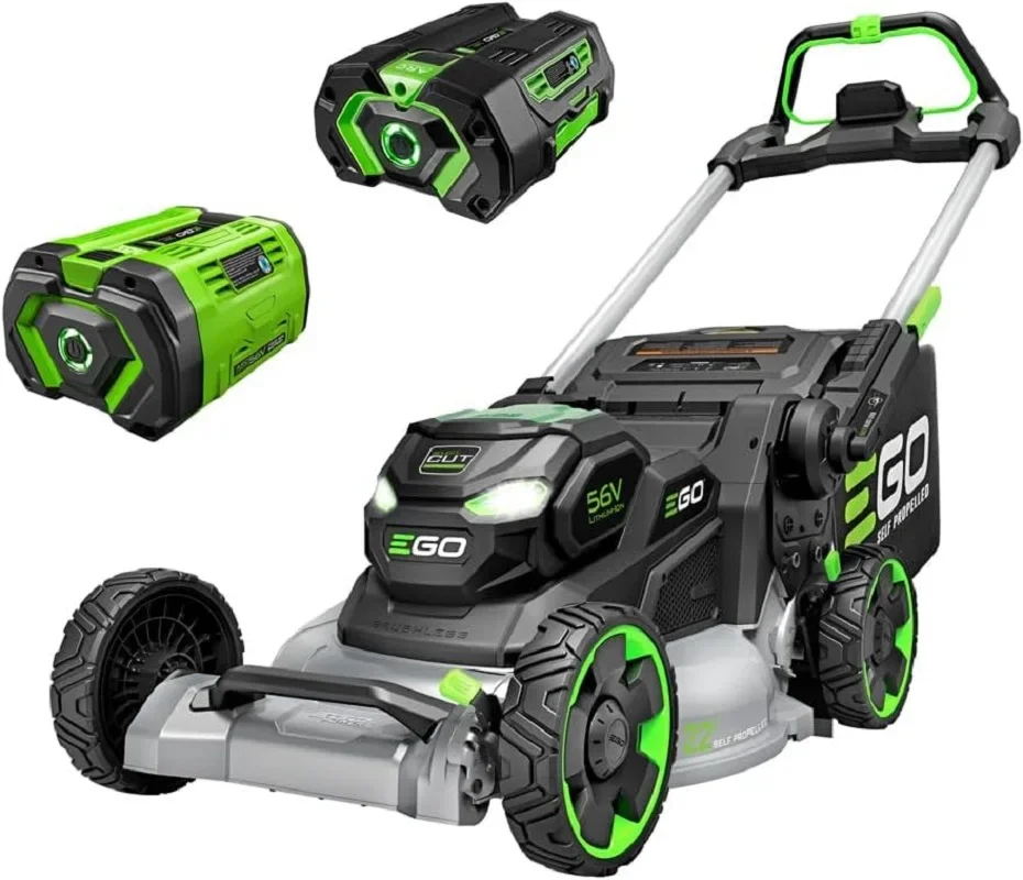 

100% NEW EGO Power+ LM2206SP 56-Volt 22-Inch Aluminum Deck Select Cut Self-Propelled Cordless Lawn Mower with 10.0Ah Battery, 70