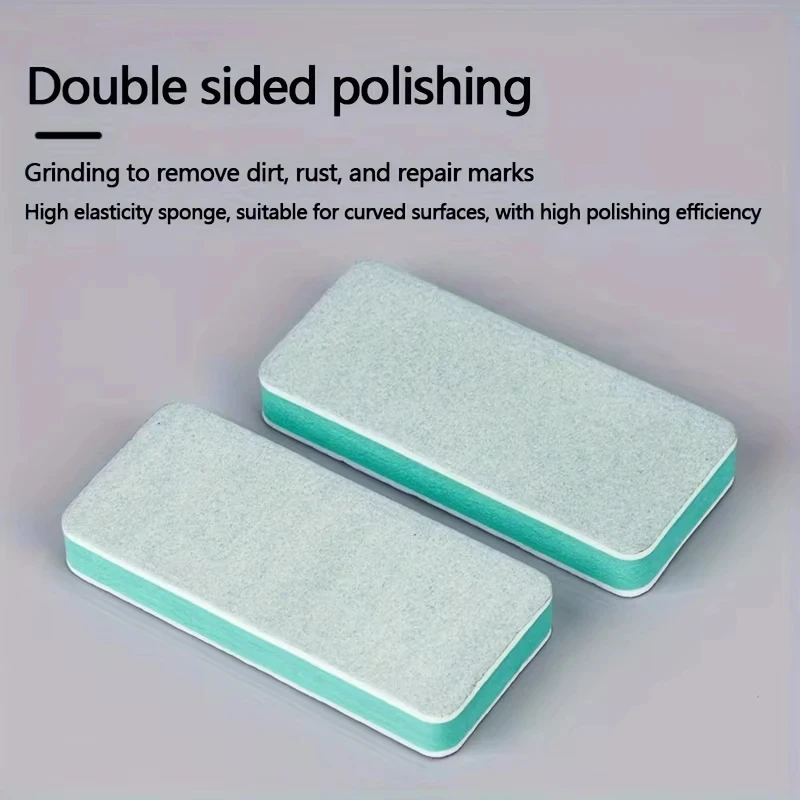 Double‑Sided Sponge Nail Buffer Block Green Sanding Polishing File for Nail Surface Manicure Tool