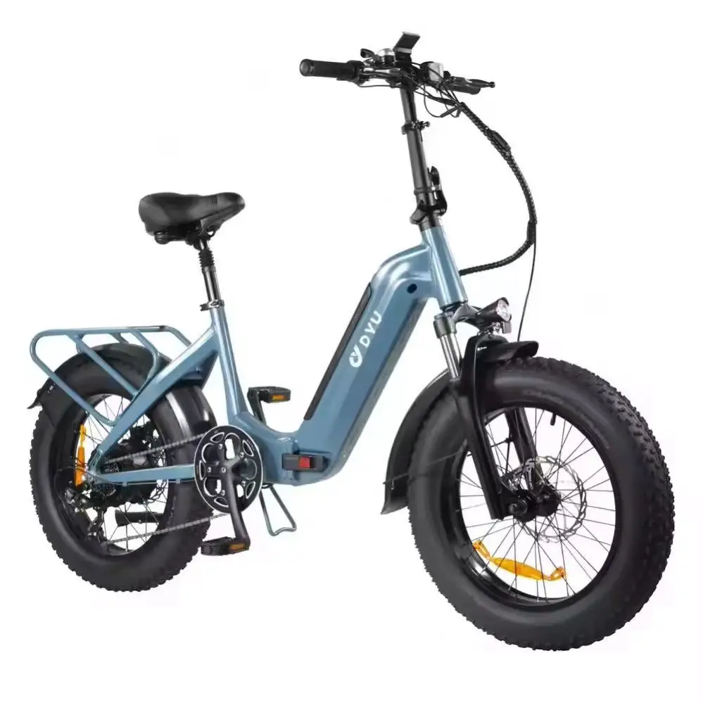 AliExpress Electric Bicycle DYU FF500 500W Powerful Motor 48V15AH Lithium Battery Electric Bike 20*4.0 Inch All-terrain Off-road Tire Ebike
